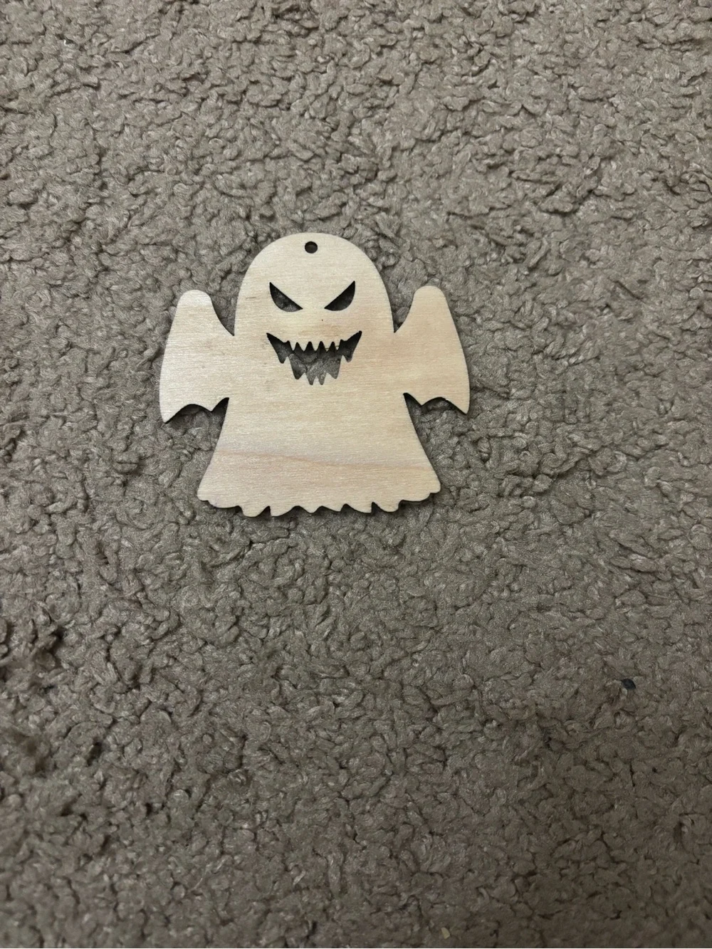 Purple Ghost Hanging Holiday Ornament
